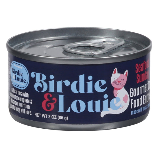 Birdie & Louie Seafood Sunday Cat Food 3 oz