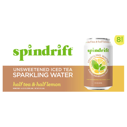 12 oz. Half Tea & Half Lemon Sparkling Water 8pk