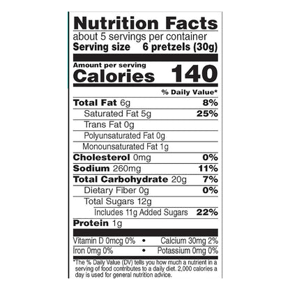 GLUTINO Yogurt Flavored Covered Pretzels, 5.5 oz