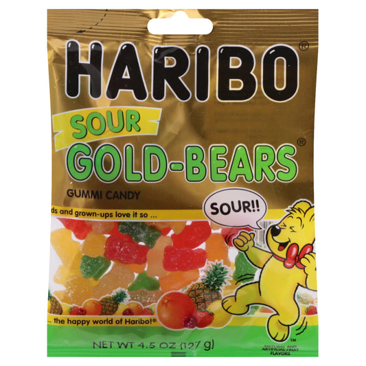 Haribo Gold-Bears Sour Gummi Candy 4.5 oz