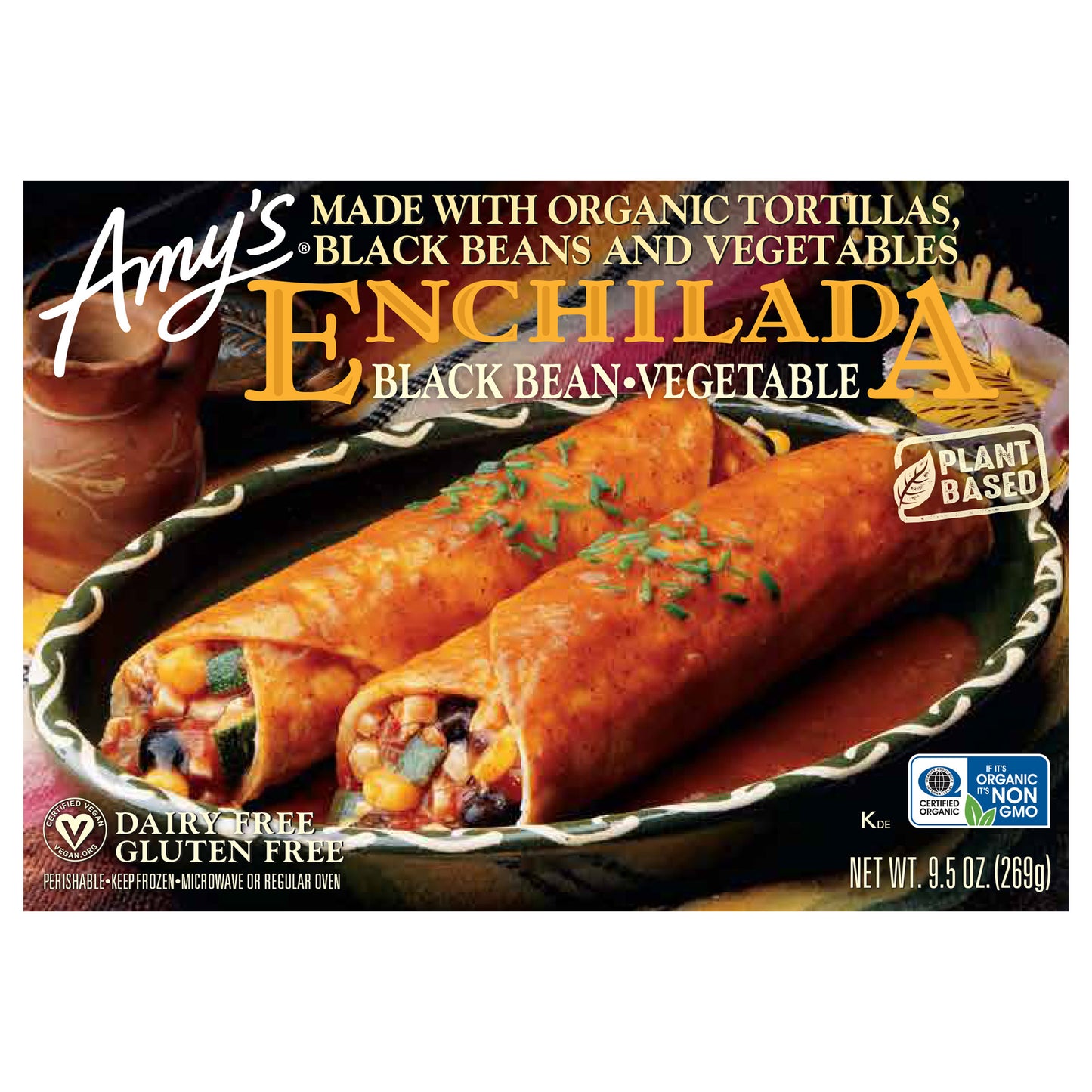Black Bean Vegetable Enchilada