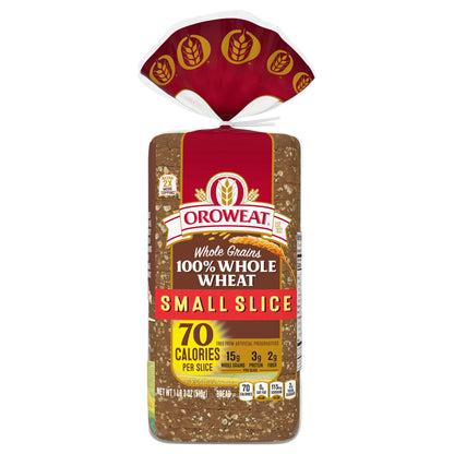 Oroweat Small Slice Whole Wheat Bread, 18 oz