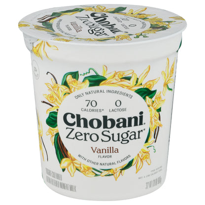 Chobani Zero Sugar Vanilla Flavor Yogurt 32 oz