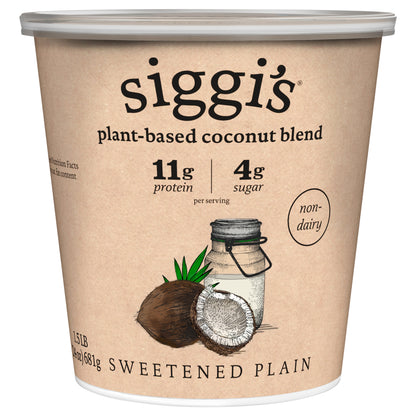 Siggi's Non-Dairy Plant-Based Sweetened Plain Coconut Blend 24 oz