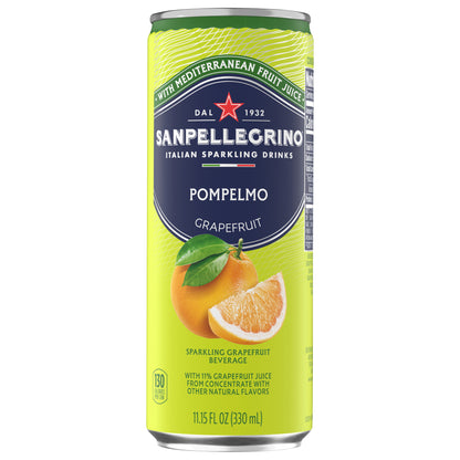 Sanpellegrino Italian Sparkling Drink Pompelmo, Sparkling Grapefruit Beverage Can
