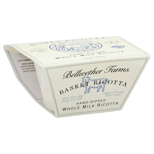 Bellwether Farms Whole Milk Hand-Dipped Basket Ricotta 12 oz