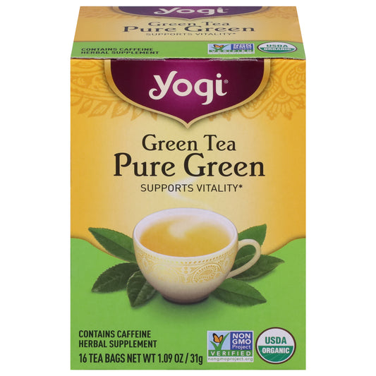 Yogi Tea Bags Pure Green Green Tea 16 ea