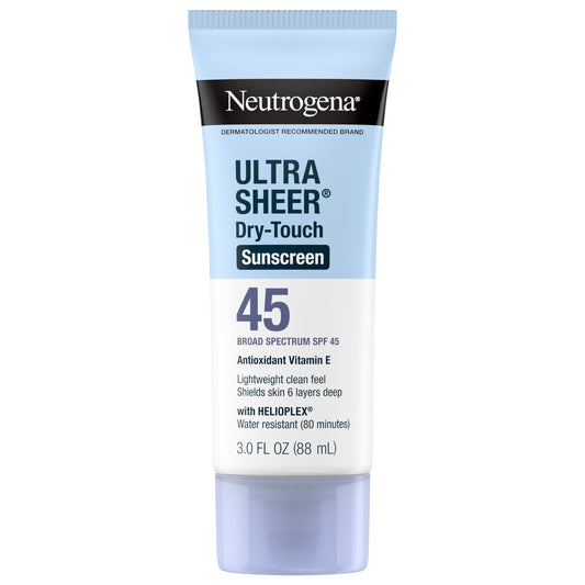 Neutrogena Ultra Sheer Dry-Touch Sunscreen Lotion Broad Spectrum SPF 45, 3 Fl. Oz