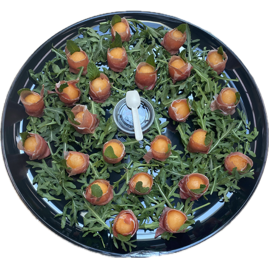 Prosciutto Wrapped Melon With Mint (20+)