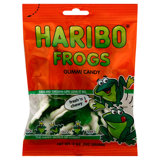 Haribo Gummi Candy 5 oz - Frogs