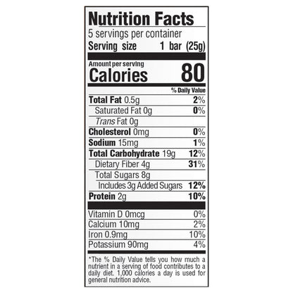 Happy Tot Organics Fiber & Protein Gluten Free Oat Bar Organic Banana & Carrot 5-0.88 oz Bars CASE