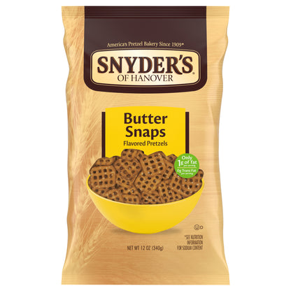 Snyder's of Hanover Butter Snaps Flavored Pretzels 12 oz