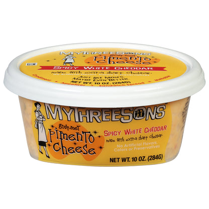 MyThreeSons Gourmet Spicy White Cheddar Pimento Cheese 10 oz