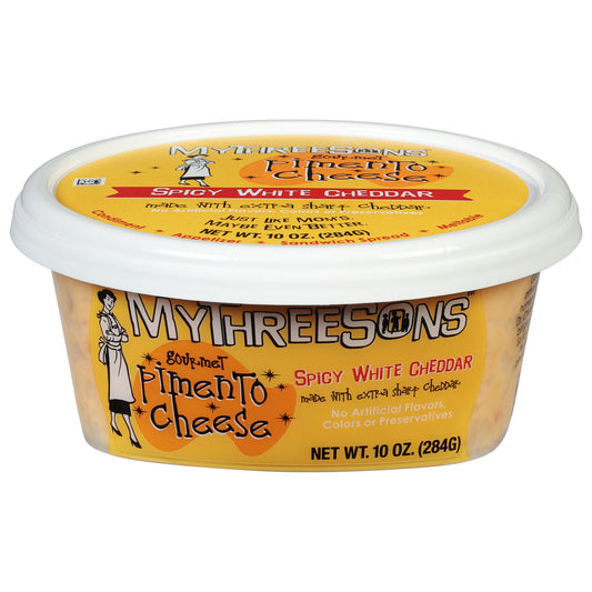 MyThreeSons Gourmet Spicy White Cheddar Pimento Cheese 10 oz
