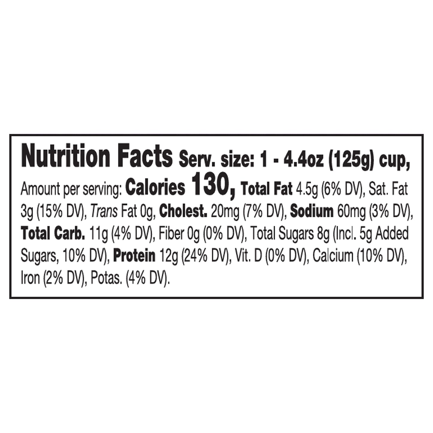 siggi’s Icelandic Skyr Whole Milk Yogurt, Lemon, 4.4 oz.