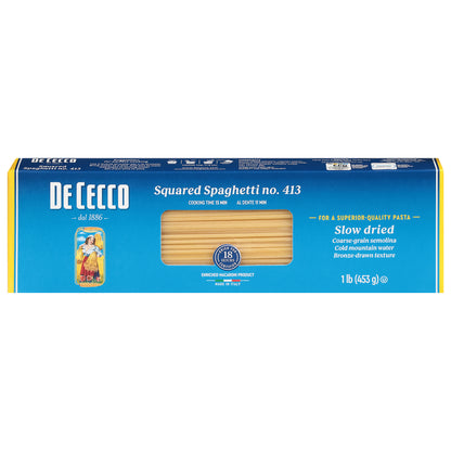 De Cecco No. 413 Squared Spaghetti 1 lb