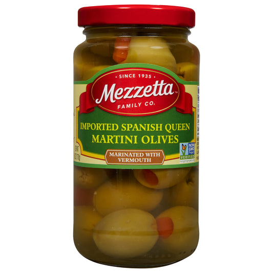 Mezzetta Imported Spanish Queen Martini Olives, 6 oz Dr. Wt.