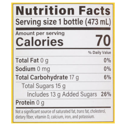 Guayaki Summer Peach Brewed Yerba Mate 16 fl oz