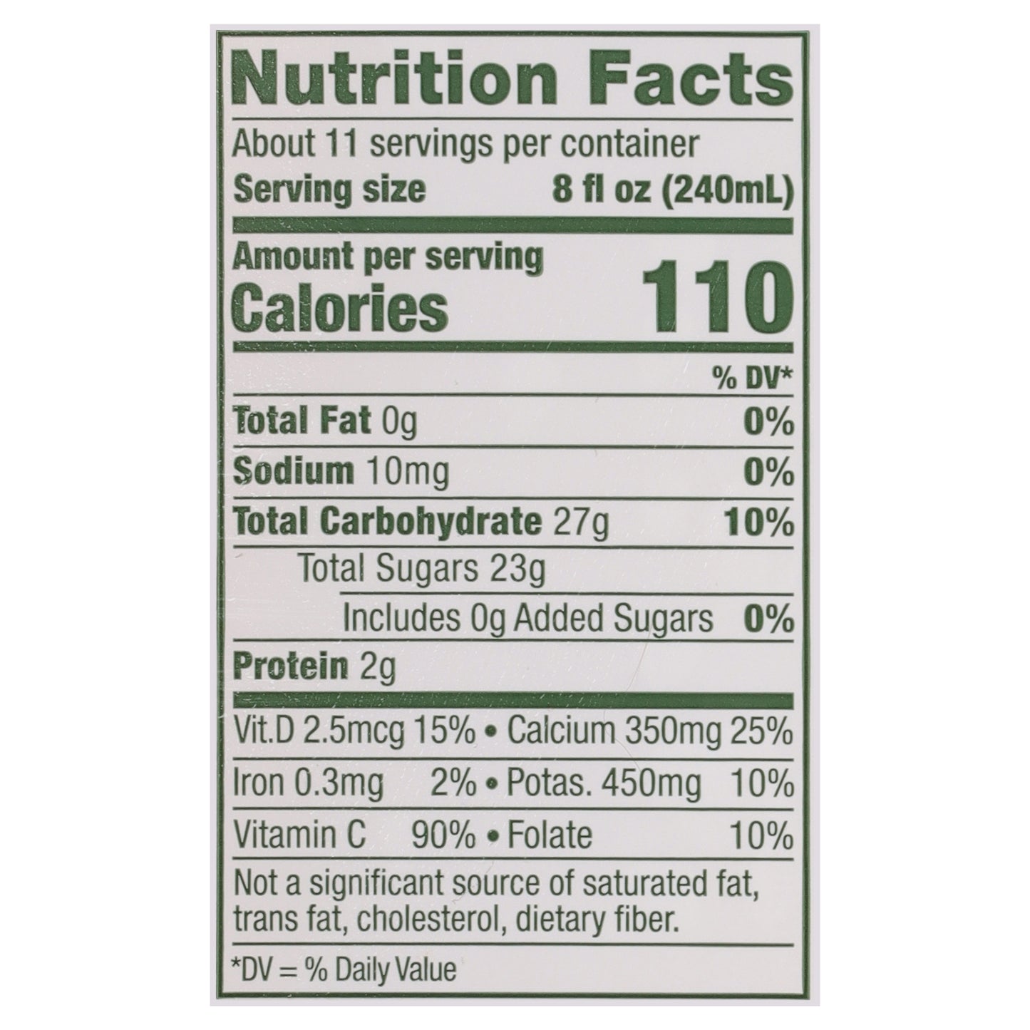 Florida's Natural No Pulp 100% Premium Calcium & Vitamin D Orange Juice 89 fl oz