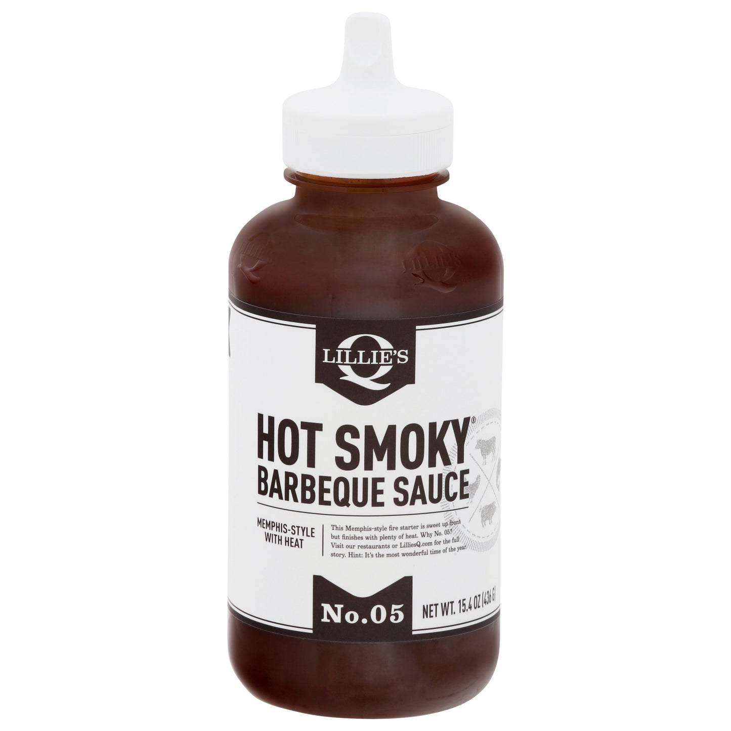Lillie's Q Hot Smoky Barbeque Sauce 15.4 oz