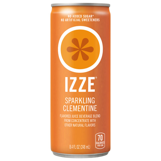 IZZE Sparkling Clementine Juice Beverage, 8.4 Fl Oz Can