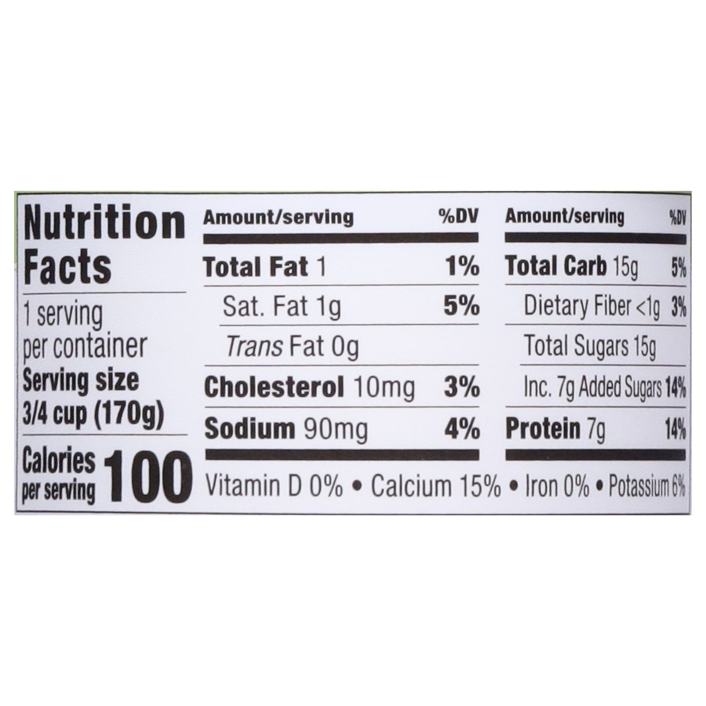 Green Valley Lactose Free Lowfat Organic Vanilla Yogurt 6 oz
