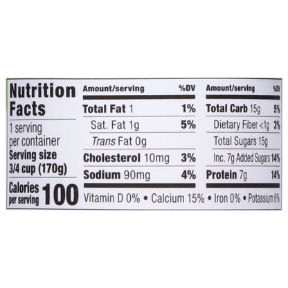 Green Valley Lactose Free Lowfat Organic Vanilla Yogurt 6 oz