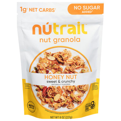NuTrail No Sugar Added Sweet & Crunchy Honey Nut Nut Granola 8 oz