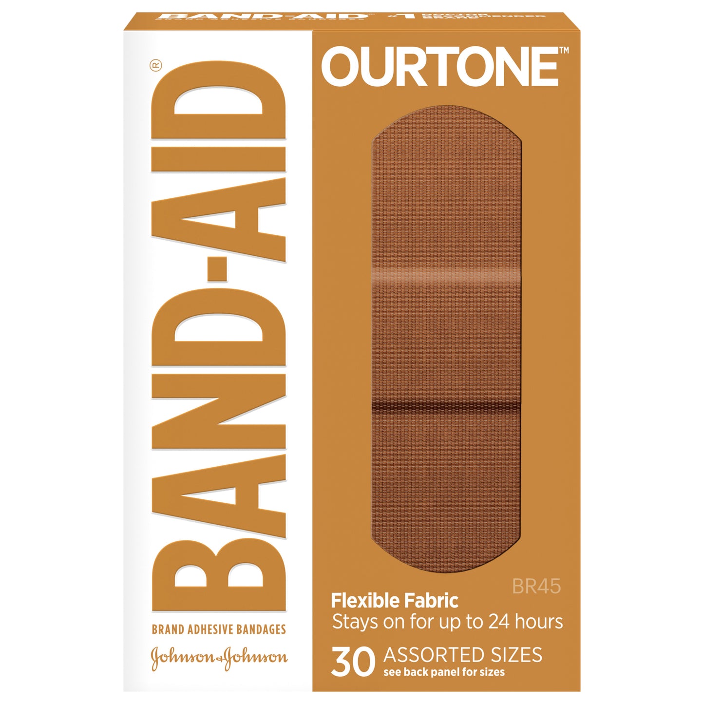 Band-Aid Brand OurTone Adhesive Bandages, BR45, 30 Count