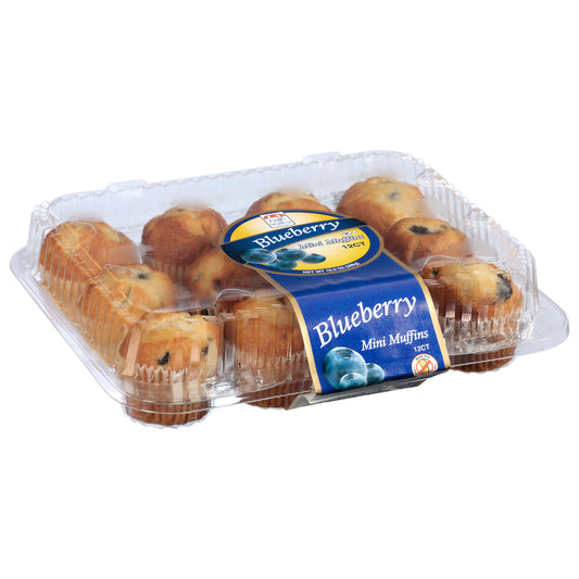 Cafe Valley Bakery Mini Blueberry Muffins 12 ea