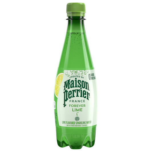 Maison Perrier Forever Lime Flavored Sparkling Water, 11.15 FL OZ Plastic Water Bottle