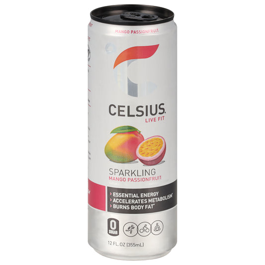 Celsius Live Fit Sparkling Mango Passionfruit Energy Drink 12 fl oz