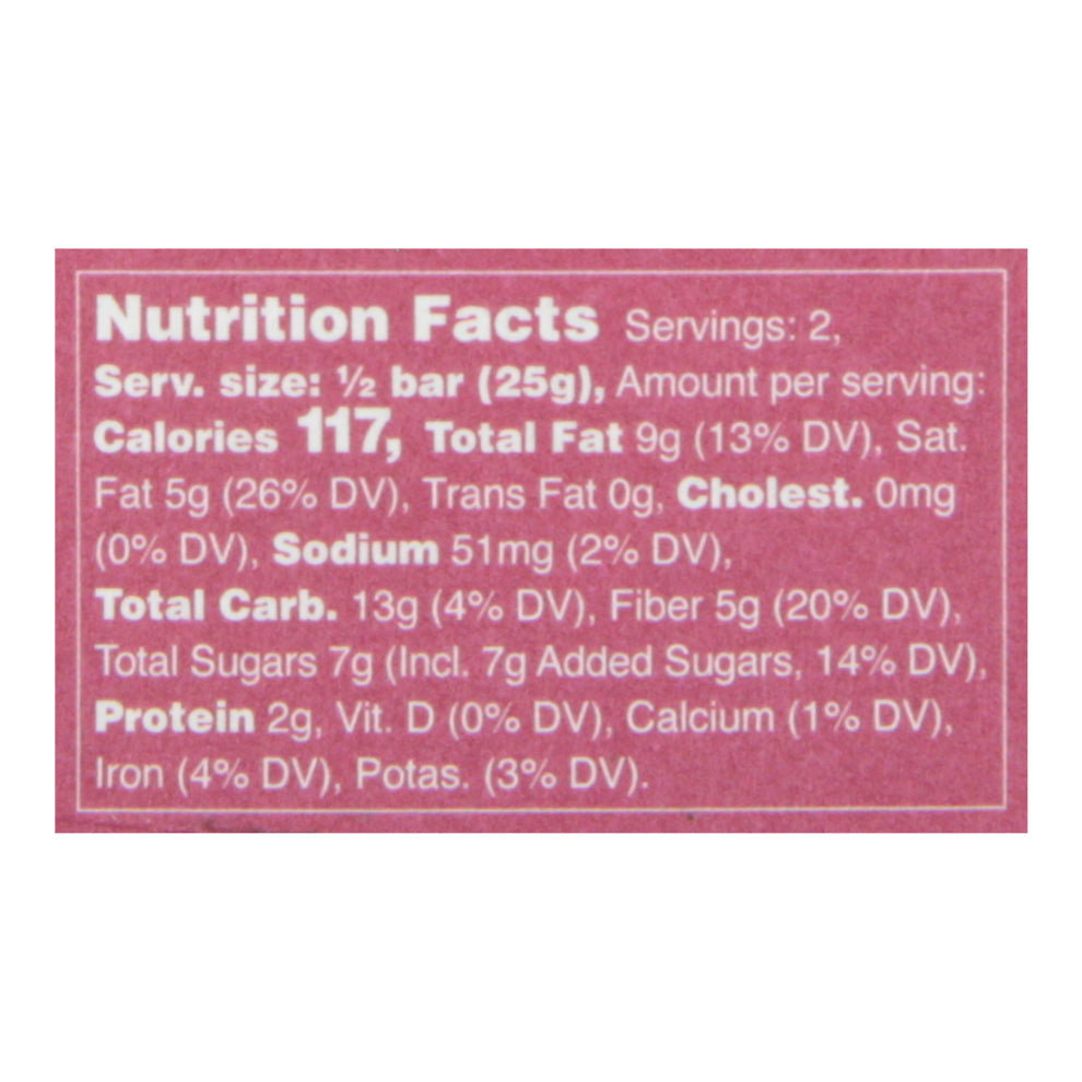 Raaka 71% Cacao Unroasted Pink Sea Salt Dark Chocolate 1.8 oz