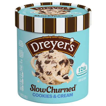 Dreyer's Slow Churned Cookies N' Cream Light Ice Cream, 1.5 Qt