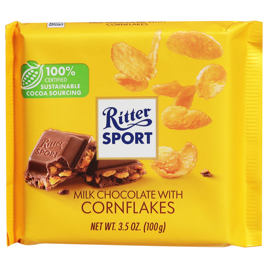 Ritter Sport Milk Chocolate with Cornflakes 3.5 oz