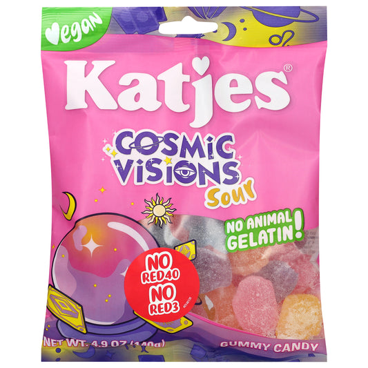Katjes Cosmic Visions Sour Gummy Candy 4.9 oz