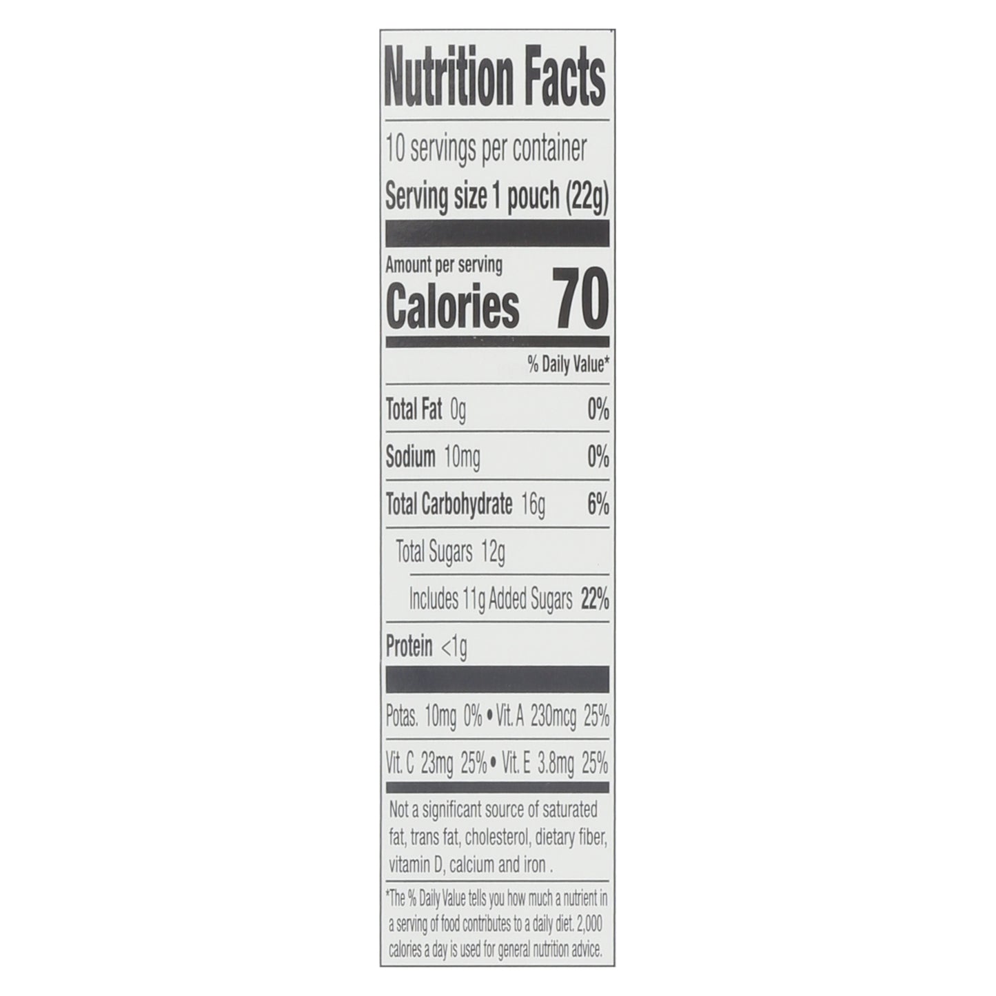 Funables Baby Shark Fruit Flavored Snacks 10 - 0.8 oz Pouches