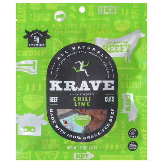 Krave Oven Roasted Chili Lime Beef Cuts 2.7 oz