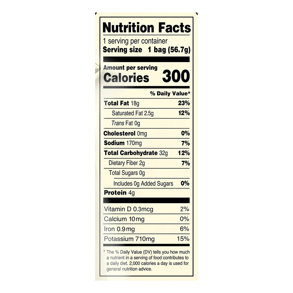 2 oz "Dirty" Sea Salted Potato Chips
