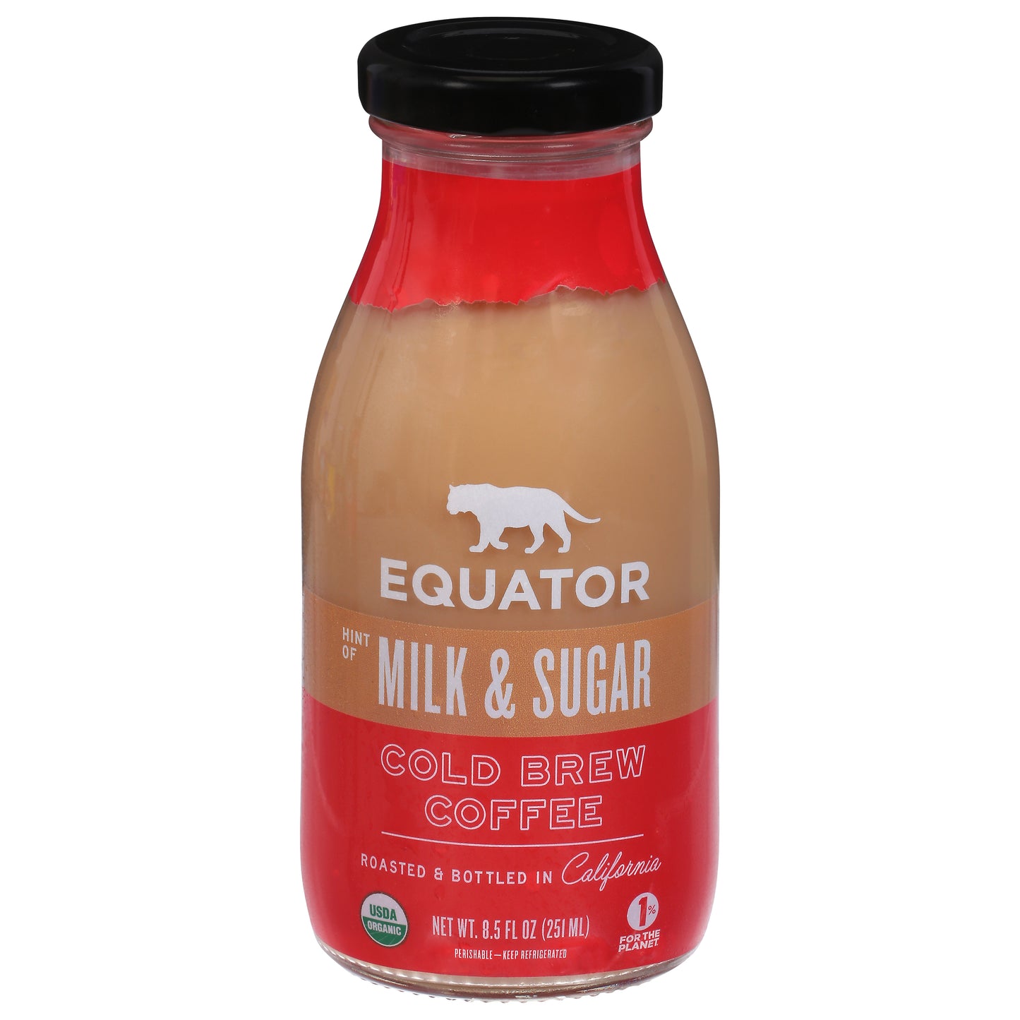 Equator Cold Brew Hint of Milk & Sugar Coffee 8.5 fl oz