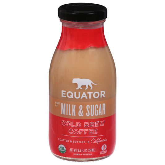 Equator Cold Brew Hint of Milk & Sugar Coffee 8.5 fl oz