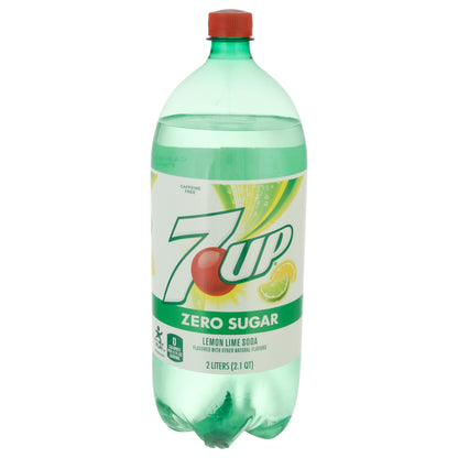 7-UP Zero Sugar Lemon Lime Soda 2.1 qt