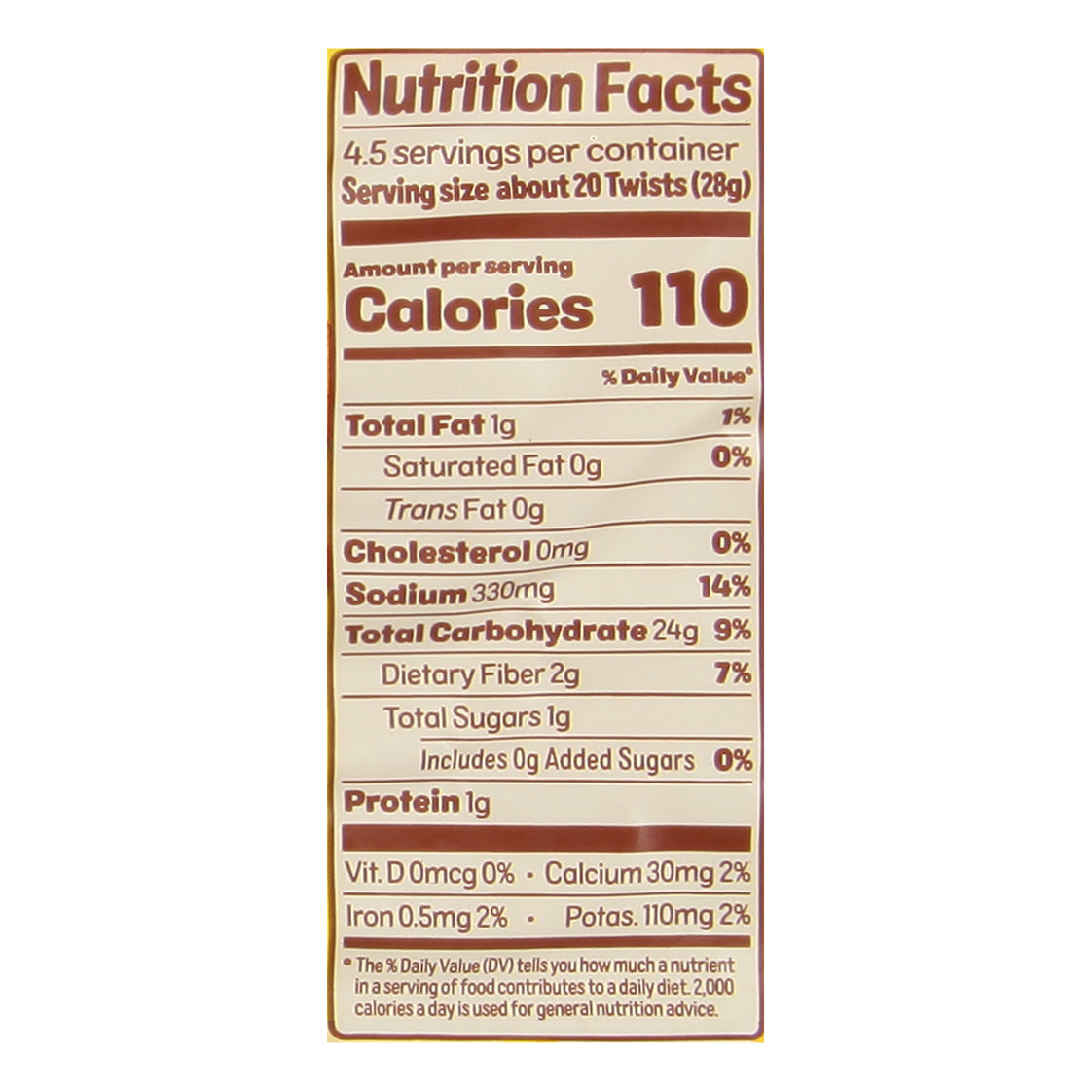 Real Food From the Ground Up Twists Cauliflower Pretzels 4.5 oz