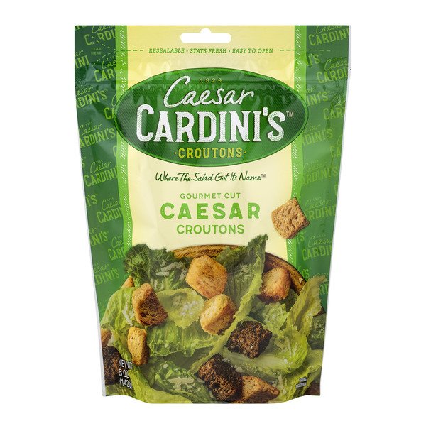 Caesar Cardini's™ Gourmet Cut Caesar Croutons 5 oz. Pouch