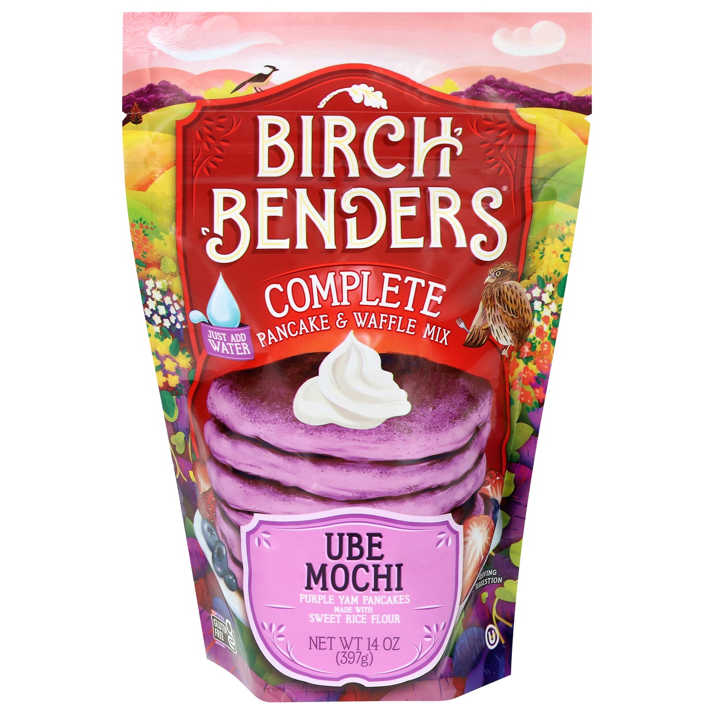 Birch Benders Complete Ube Mochi Pancake & Waffle Mix 14 oz
