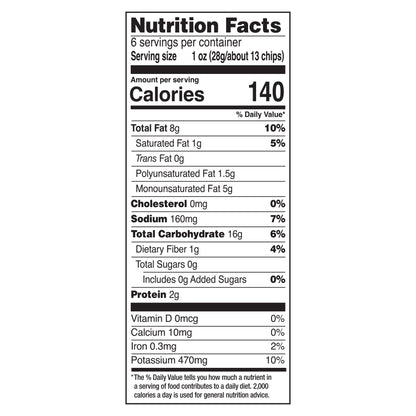 Kettle Brand® Made with Avocado Oil Sea Salt Pink Peppercorn Chips, 6 Oz Bag