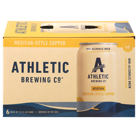 Athletic Brewing Co Mexican-Style Copper Beer 6 - 12 fl oz Cans