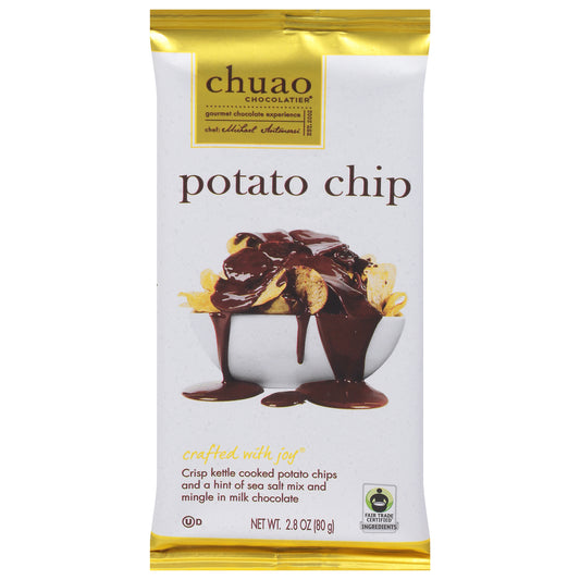 Chuao Chocolatier Potato Chip Milk Chocolate Bar 2.8 oz
