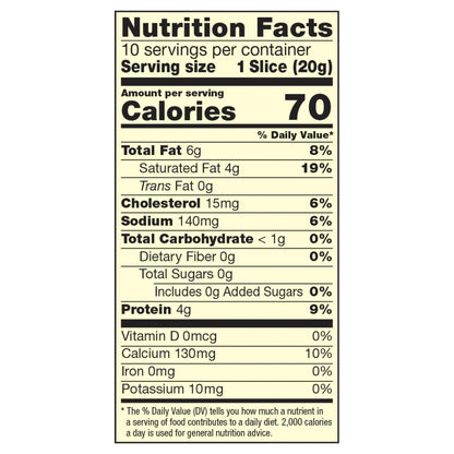 Sargento® Sliced Havarti Natural Cheese, 10 slices
