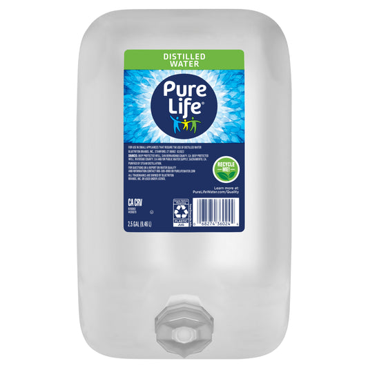 Pure Life Distilled Water 2.5 Gallon